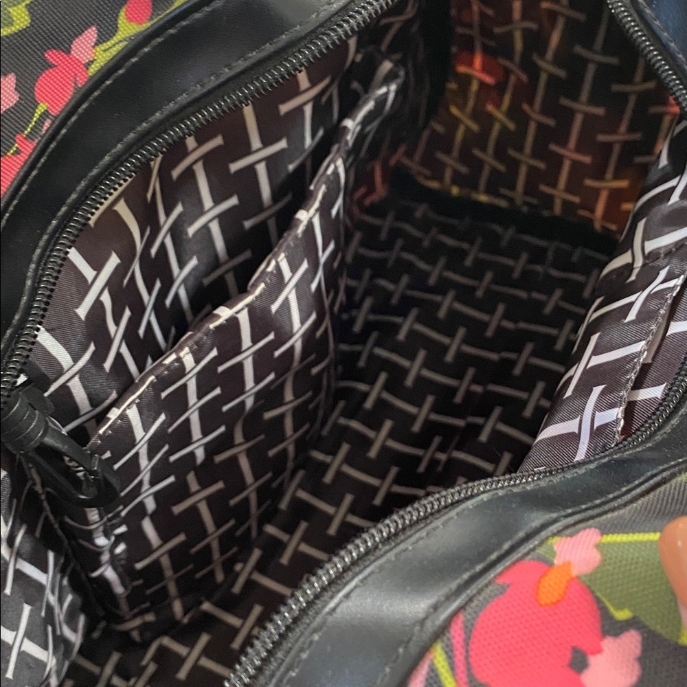 Floral Isaac Mizrahi Black  Bag - Picture 8 of 16